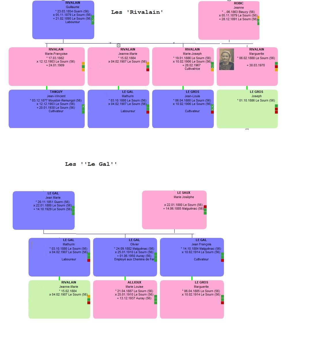 Arbre de la famille Le Gal
