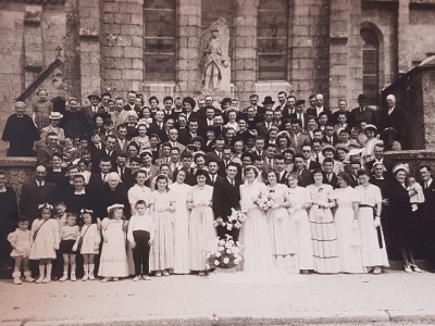 1950-mariage-de-therese-cocoual-avec-rene-le-forestier